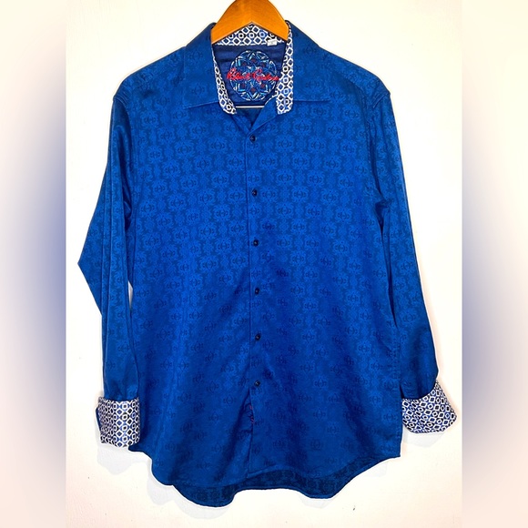 Robert Graham Shirts Robert Graham Shirt Mens Large Blue Paisley